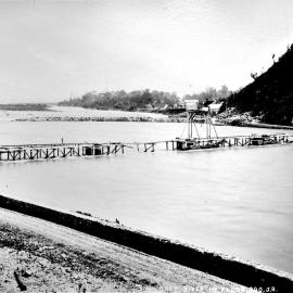 Bridge under construction, Greymouth.1885.
