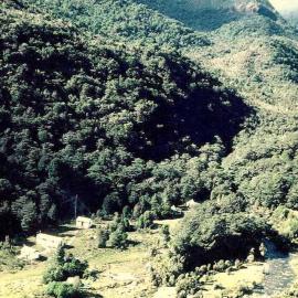 Prospecting camp, Pyke River.1973.