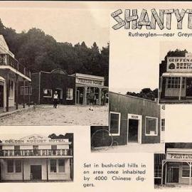 Postcard  of Shantytown  Opening.1971.  - 2 IMAGES -
