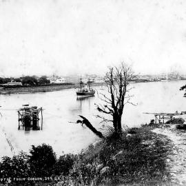 Cobden Bridge from the Cobden side.ca.1884.
