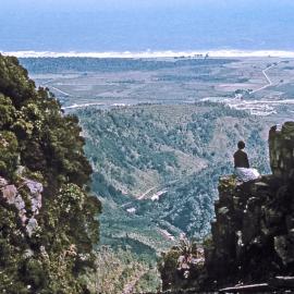A view from the top of the old Denniston Incline taken in February,1968.