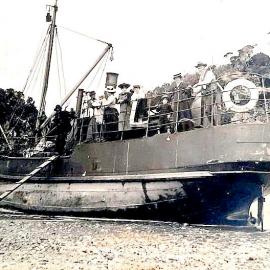 The ship Karamea in the Nile River.ca.1905