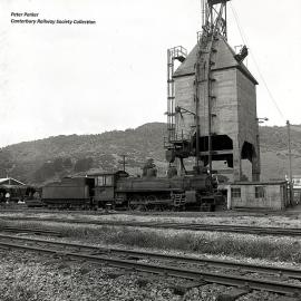 The concrete coaling tower at Elmer Lane loco shed.1963.