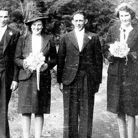 Edna and Jack Kennett`s wedding at Denniston.