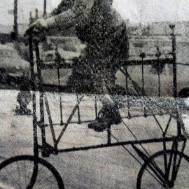 This unusual bike was in the  the Westland Centennial procession.1960.