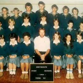 Grey High School , Form 3 - 2. 1984.