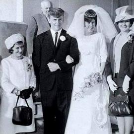 Lois Pentecost ties the knot with Noel Bone. late 1960`s.