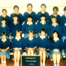 Grey High School , Form 5 - 4 . 1986.