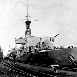 HMNZS Kaniere at Greymouth.1959.