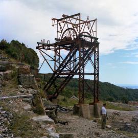 Colliery remains at Denniston, December 1987