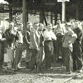 Miners up the Rewanui .ca.late 1940`s - early 1950`s.