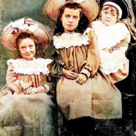 Isabella, Teresa and Edward Muncaster from Runanga.ca.1903.