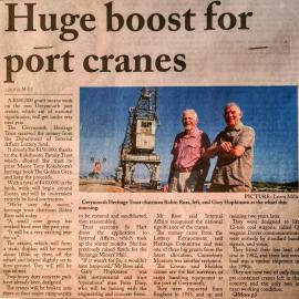 Greymouth port cranes restoration