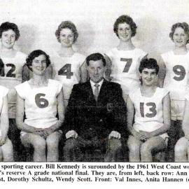 West Coast women's basketball team from 1961