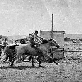 Kevin Lalor at the Hari Hari races approx 1950