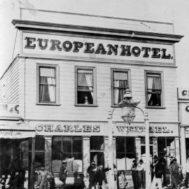 The European Hotel in Charleston. ca. 1868.
