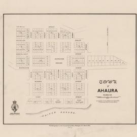 1880`s road plan (map) Ahaura