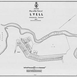 1880`s town plan, Lyell.