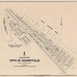 Road plan (map) Seddonville.1880`s .
