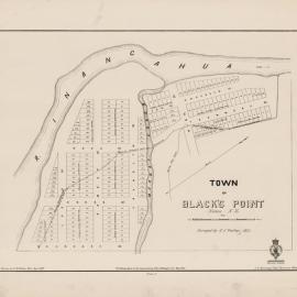 1800s road plan (map) Blacks Point