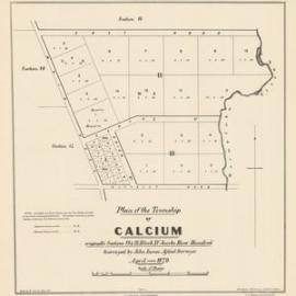 1800s road plan (map) Calcium