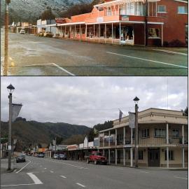 Lantern Court Motel, Reefton - then and now.