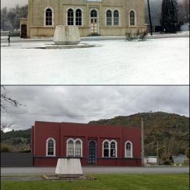 Reefton Council Building, then and now.