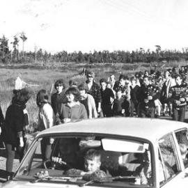 The Trek - a sponsored walk from Kumara Junction to Greymouth .ca.1967.