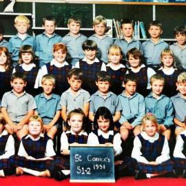 St Canice's School standard one and two, Westport.  1991.