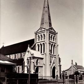 St Patrick's Catholic Church Greymouth. Opened 1888. Spire and Bell Tower added 1906.