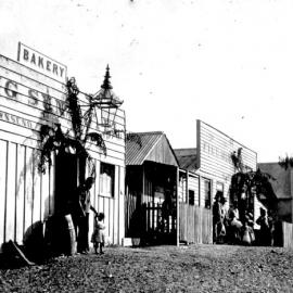 View of  Five Mile at Okarito, 1867.
