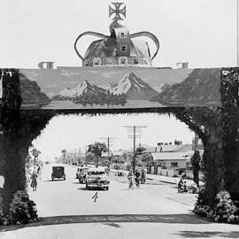 Greymouth getting ready for the Queen’s visit .1954.