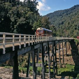 Vulcan railcar - trip from Greymouth to Westport.1970.