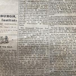 Grey River Argus 1903 - Maruia hotpools, Lake Brunner regatta, Ahaura land sale, and Greymouth Fire brigade fire works *PHOTO ALBUM*