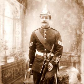  John Miller Langdon of the Brunner Rifle Volunteers,1893 - killed in the Brunner Mine disaster aged 33 years.