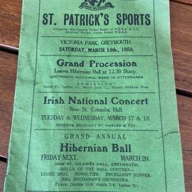 St Patrick's Sports day, Victoria Park, 1953