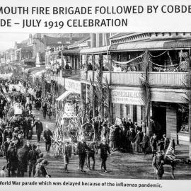 The Official end of the first world war Parade was delayed because of the 1918 Epidemic.   - ALBUM -