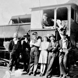 Greymouth Station Railway Group.ca.1948.