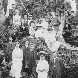 Photo of a Group in a Bush Setting.ca.1909-10.