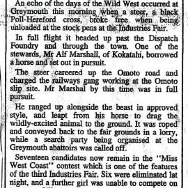 Interesting article from a local Westland newspaper