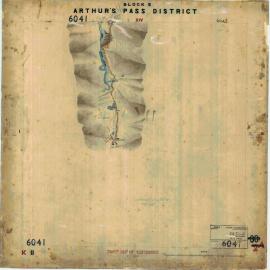 WD31 Block II Arthurs Pass SD record sheet LINZ SO6041 circa 1880