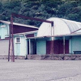 Buildings in the area of the old loading bins at Granity.1985.