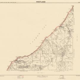 Westland County cadastral index map sheet 5 1957