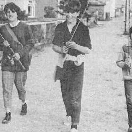 "Been Fishing" - Colleen Wafer, Kevin Lilley and Joan Lilley,Kumara.1965.