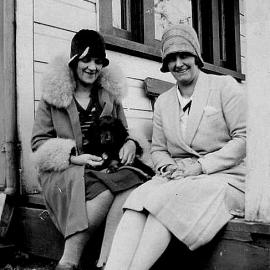 Mollison sisters - Hilda Oates and Ethel Alborn,Reefton.ca.1928.