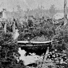 Sawyers Creek ,Greymouth -  Dixon Park site. ca.1870.