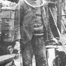 Gummy Leitch - a well know character around Blackball.ca.1910.   - 2 PHOTOS _