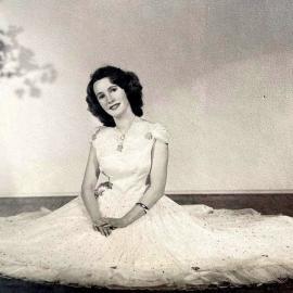 Ida Havill  - Debutant presented to Sir Justive Ferguson at Hokitika Memorial Hall.1952.