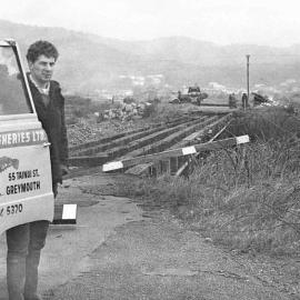 Nelson Fisheries Ltd. truck at Blaketown Lagoon, Greymouth.