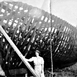 The fishing boat Jack Kelly built in his back yard in Blaketown.